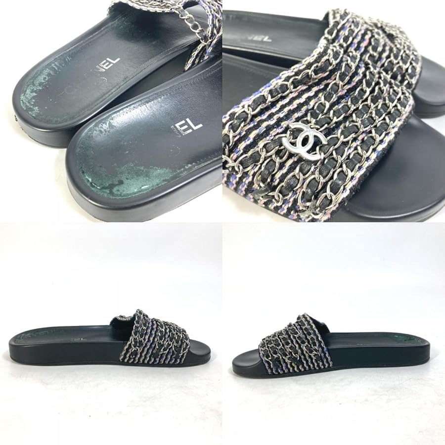 美品　CHANEL シャネル　CCココマーク　G36923　ラフィア　サンダル 2023年 秋冬 CHANEL シャネル サンダル スポーツ ココマーク #36